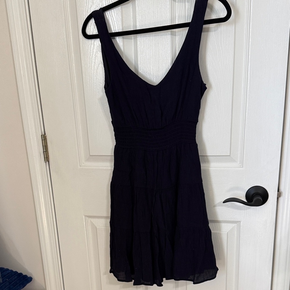 City Studio Black Sleeveless V-Neck Mini Dress